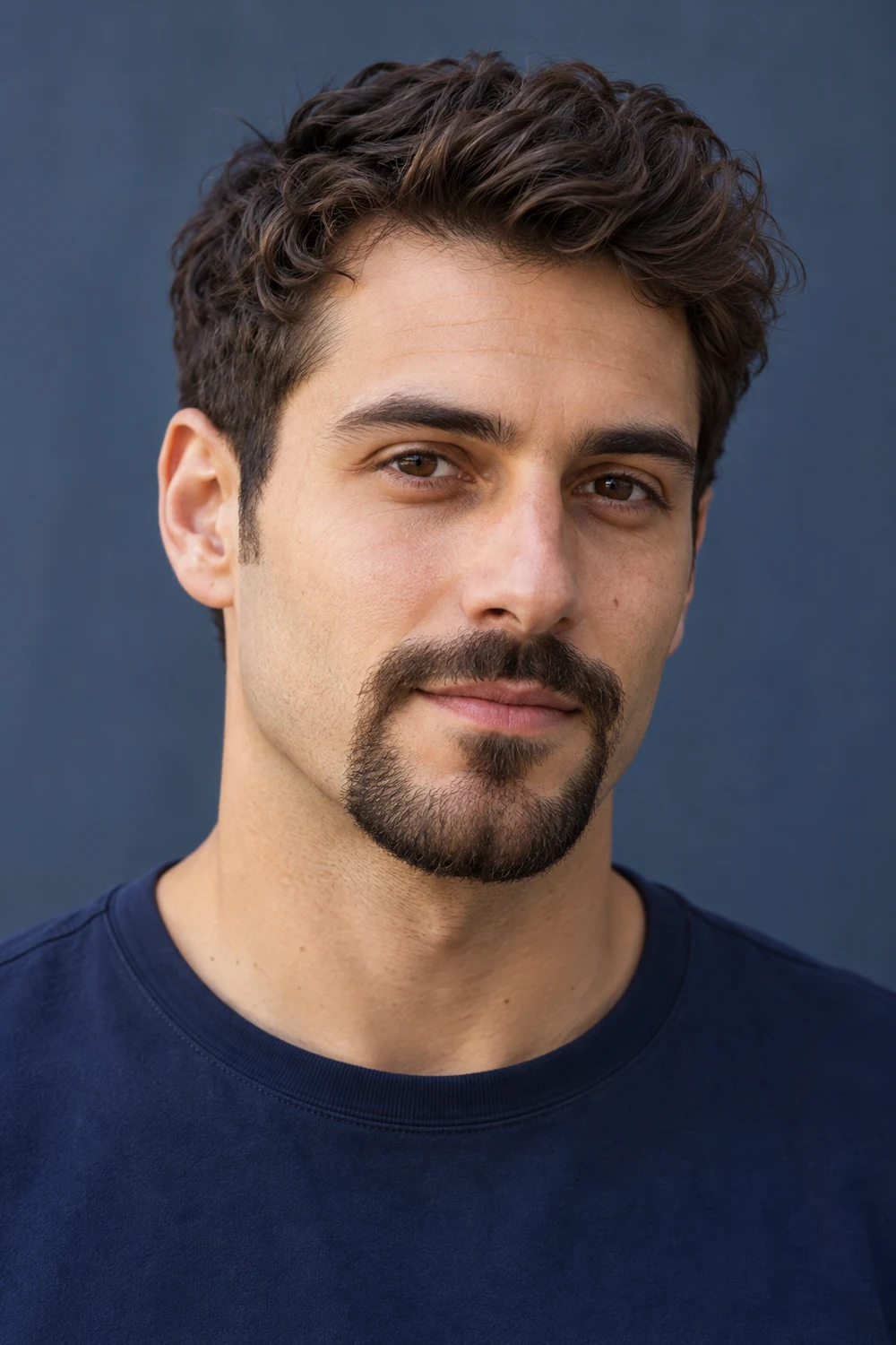 Adult man with a close-cropped circle beard, softly blended cheek edge and rounded chin.
